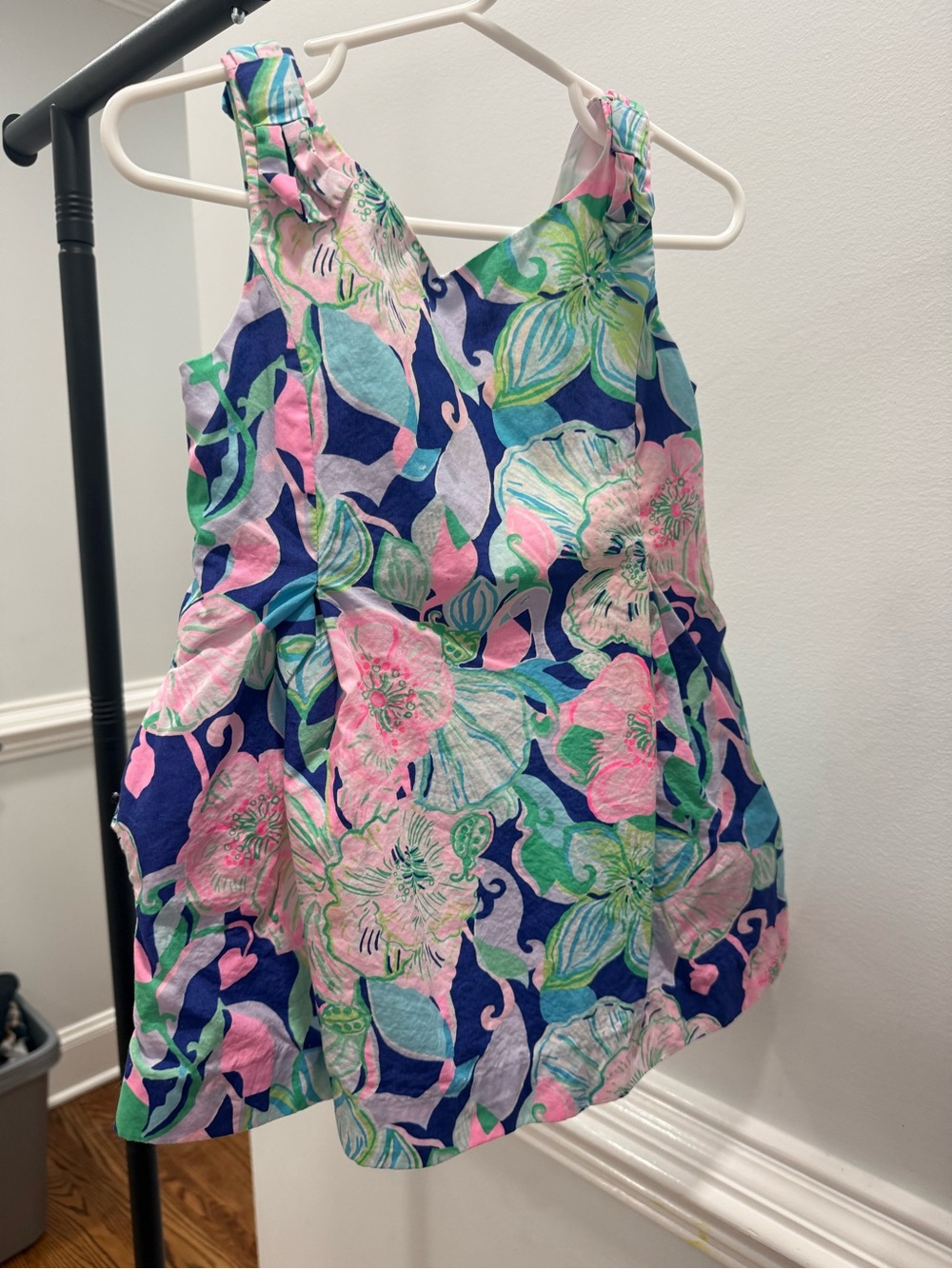 Lilly Pulitzer Girls Sleeveless Floral Sundress - Pink, Blue & Green HTF